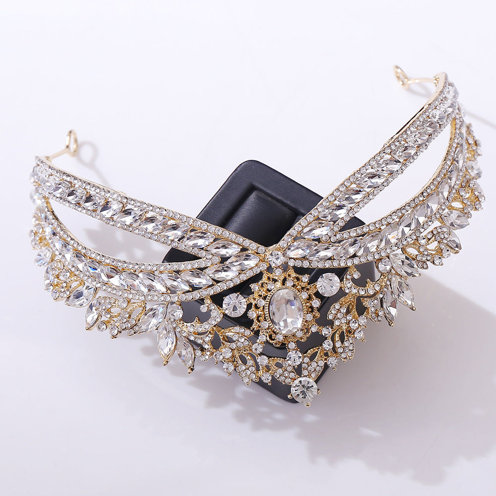 Brautkrone Haarschmuck Braut Strass Hochzeit Stil Krone Accessoires