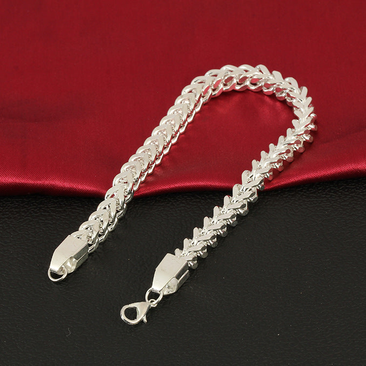 Geflochtenes Armband Edelstahl exquisites Titanschmuck