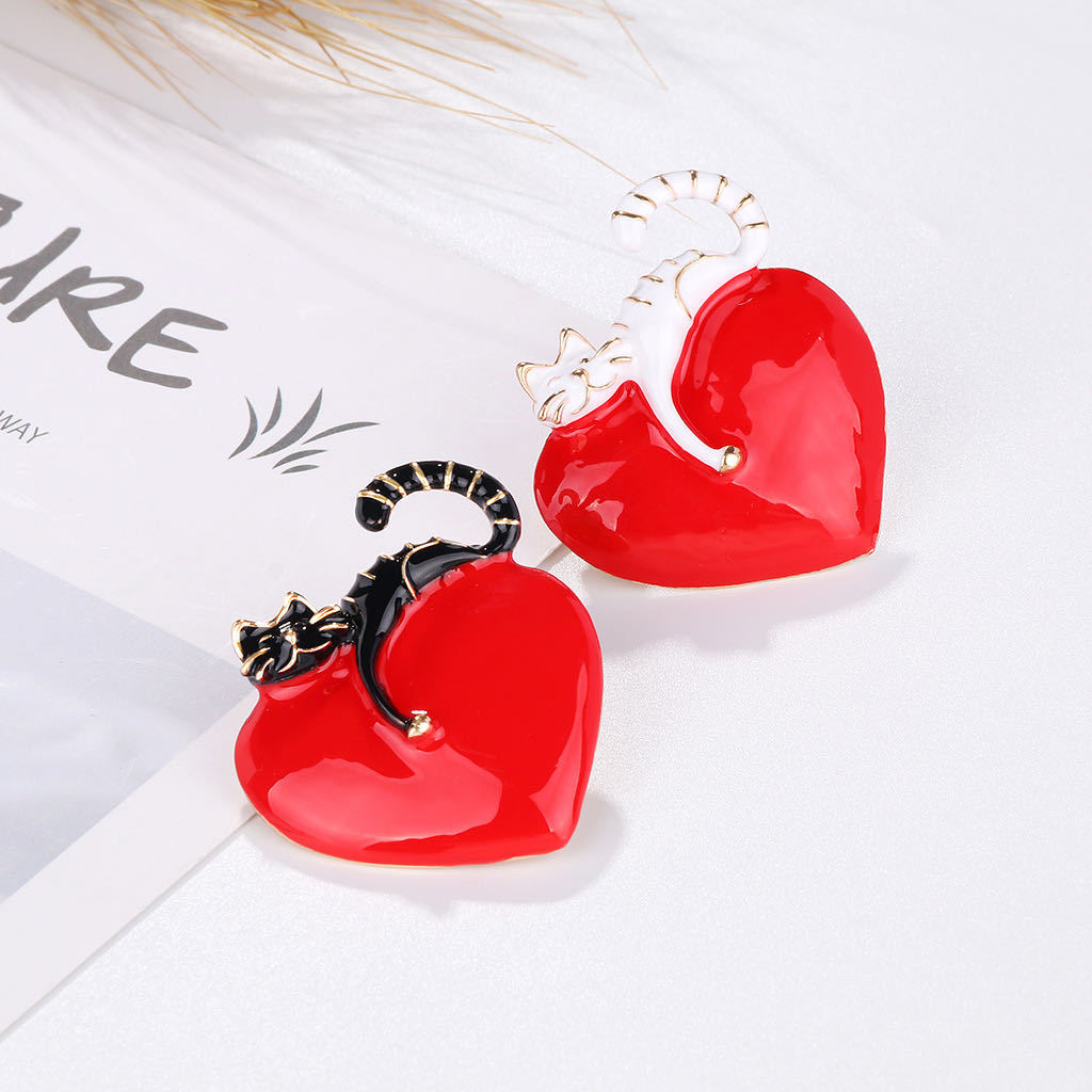 Liebe Katzenbrosche Accessoires Brosche