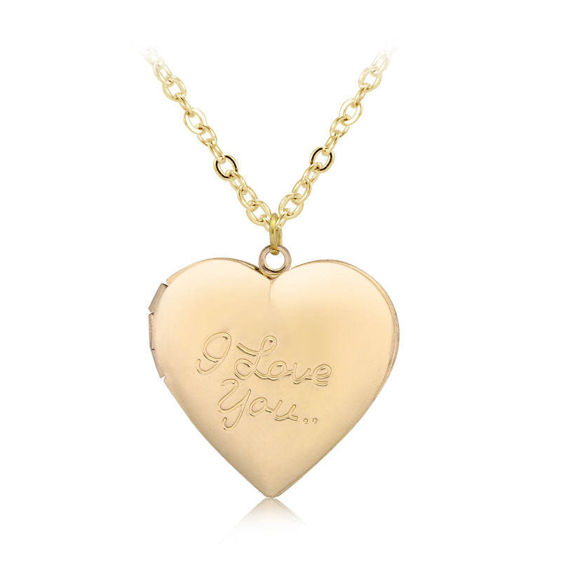 I love you love box necklace