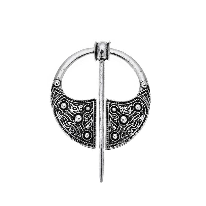 Vintage Wikinger Mit Metallschnalle Pin