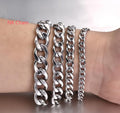 Edelstahl Armband Hip Hop Männer und Frauen schlicht