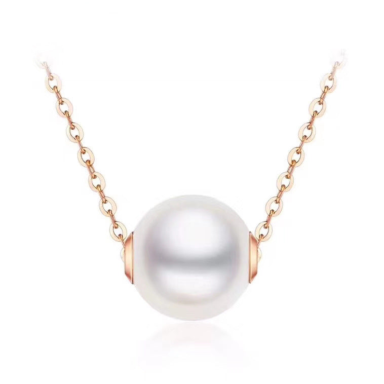 Collar de perlas para la clavícula