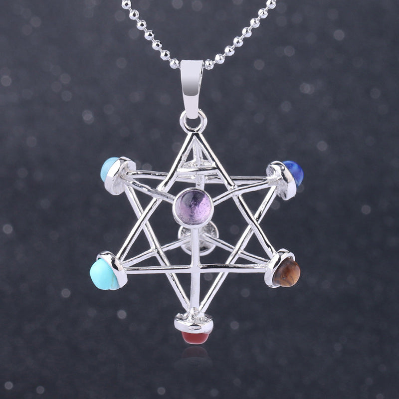 Geometric pendant necklace