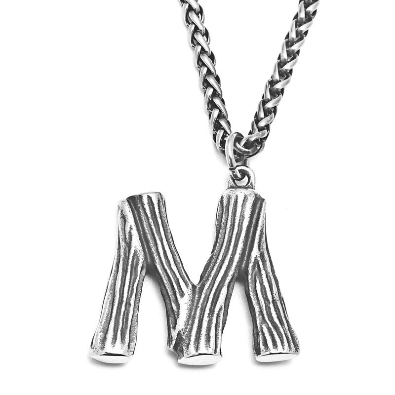 26 English Alphabet Necklace Men's Trendy Men