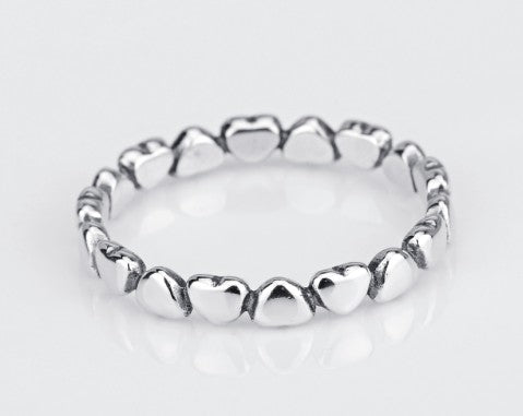 925er Sterling Silber Herzring