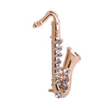 Diamantförmige Saxophon-Brosche für Musikinstrumente