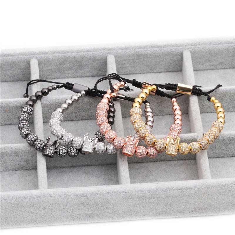 Mode Krone Zirkon Armbänder