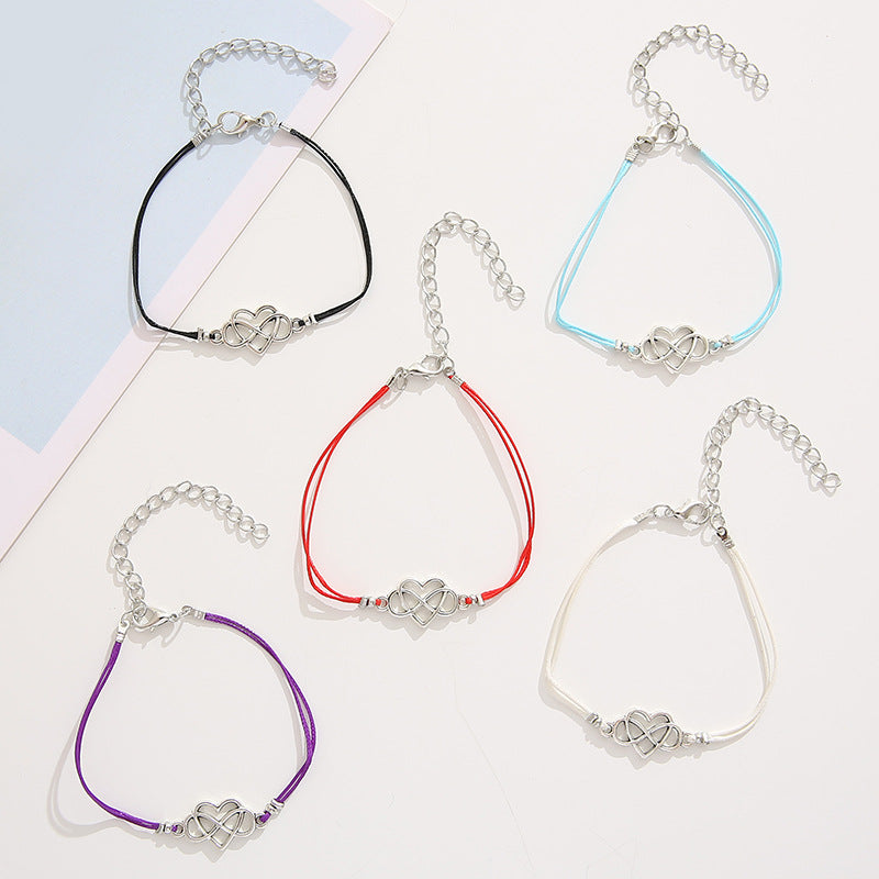 Grenzüberschreitendes meistverkauftes Best-Friendship-Kartenarmband, einfaches Persönlichkeits-Liebes-8-Zeichen-Paararmband-Schmuck