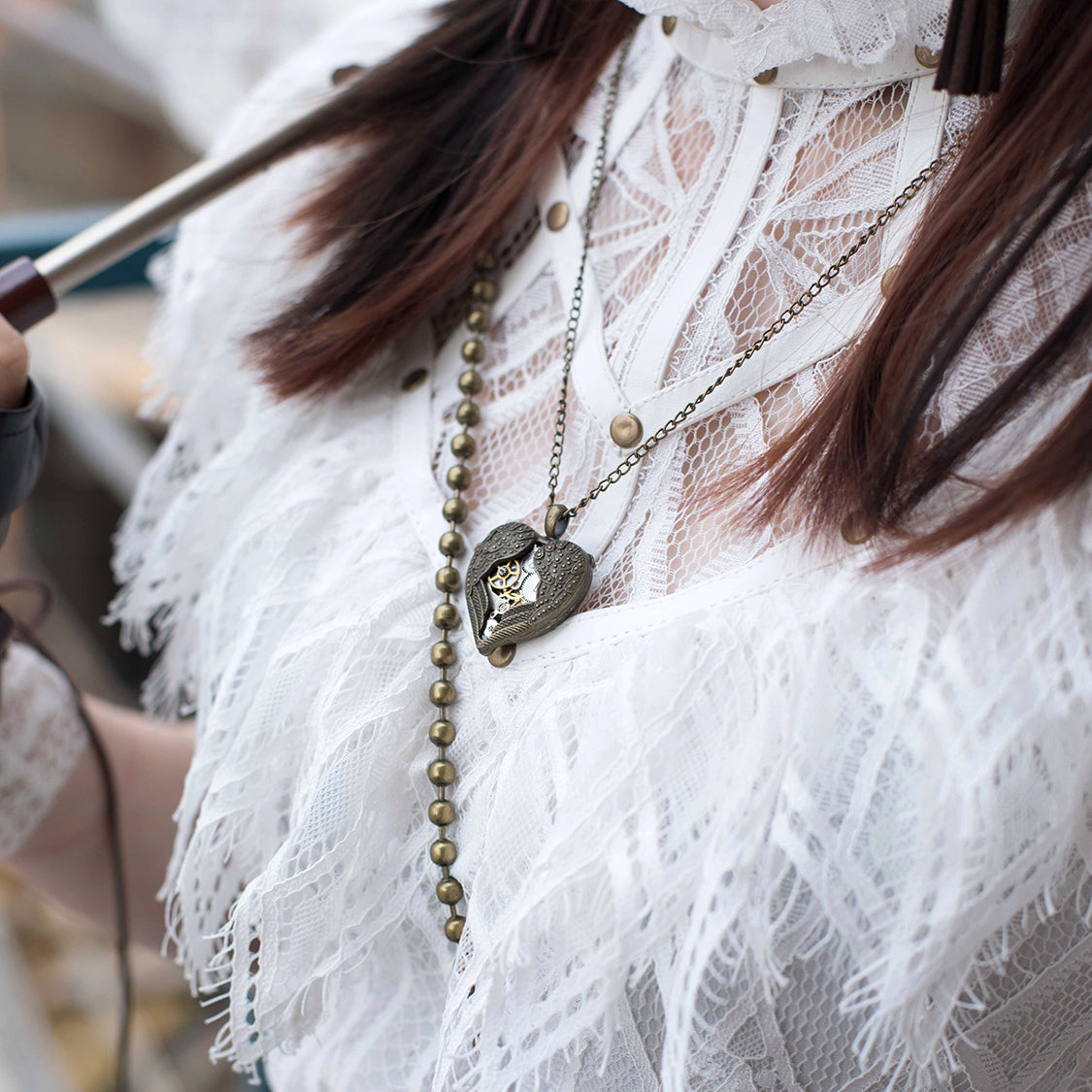 Steampunk Zahnrad-Halskette