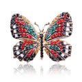 High Quality Fashionable Rhinestone Butterfly Brooch Pin Gold Colors Women Dress Wedding Bridal Brooch Pin