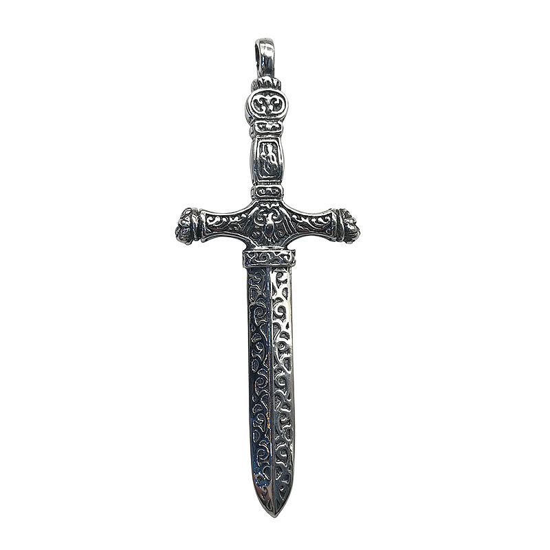 Silberner Vintage Thai Silberschmuck-Anhänger für Herren