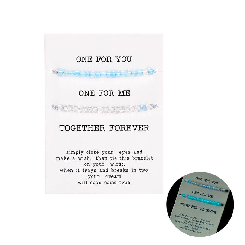 Fashion Personality Color Luminous Beads Bracelet