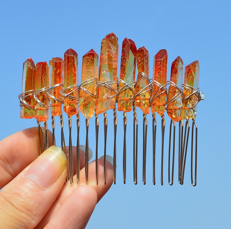 Peineta de Novia Artesanal con Cristales