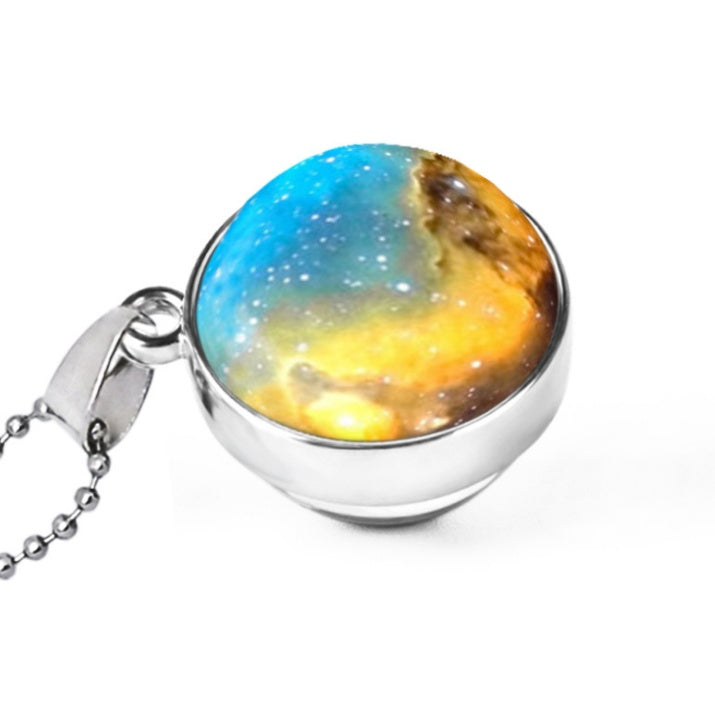 Hemisphäre doppelseitige Galaxie Sternenhimmel Edelsteinkette