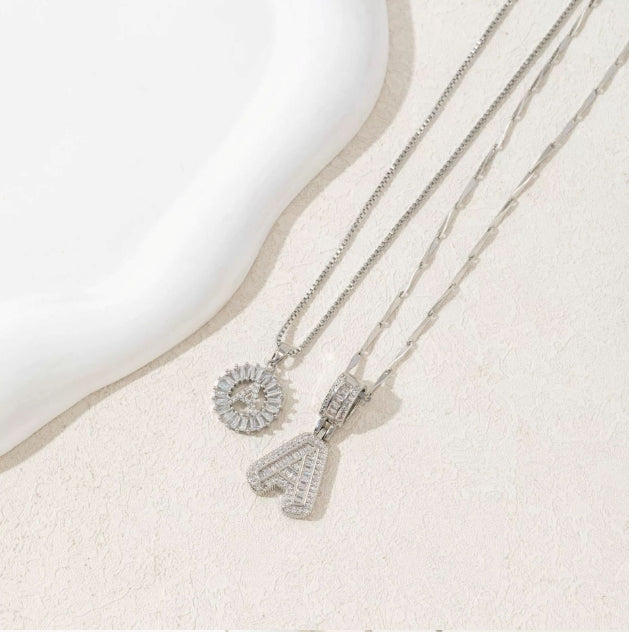 Diamond Crystal Candy 26-letter Double-layer Necklace