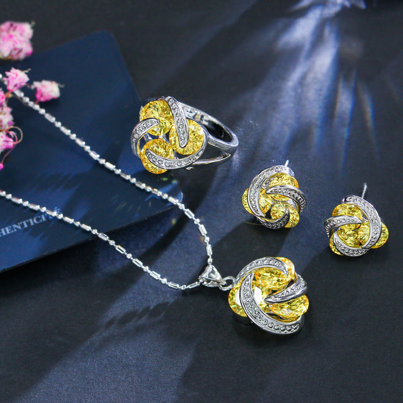 Conjunto de joyas de circonita