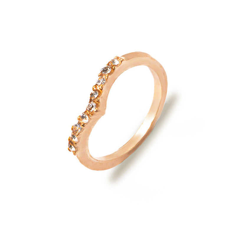 Schmuck Großhandel V-förmiges einzigartiges Diamant-Design