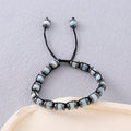 Universal-Ornament-Herrenarmband aus handgewebtem Apatit