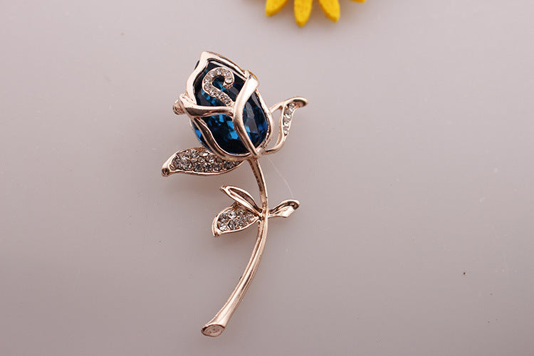 Broche de moda de rosa