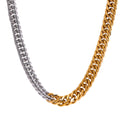 Zweifarbige kubanische Kette Armband