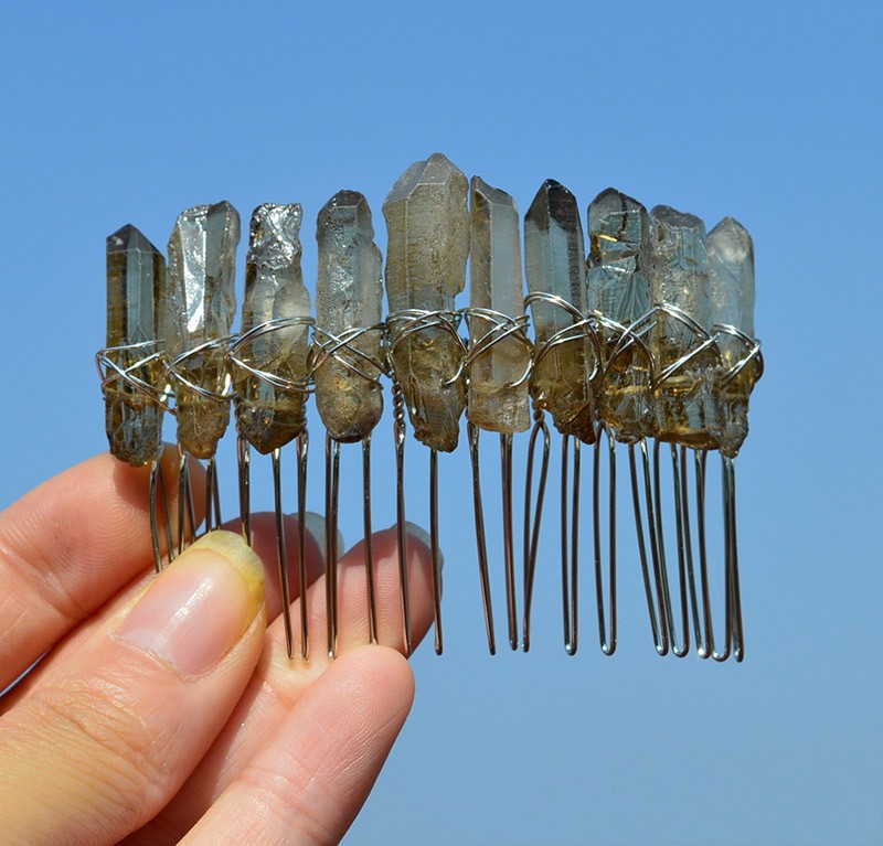 Peineta de Novia Artesanal con Cristales