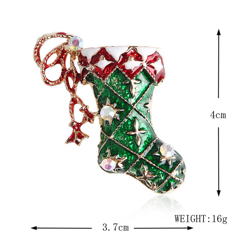 Damenmode schlichte geometrische Weihnachtsbrosche