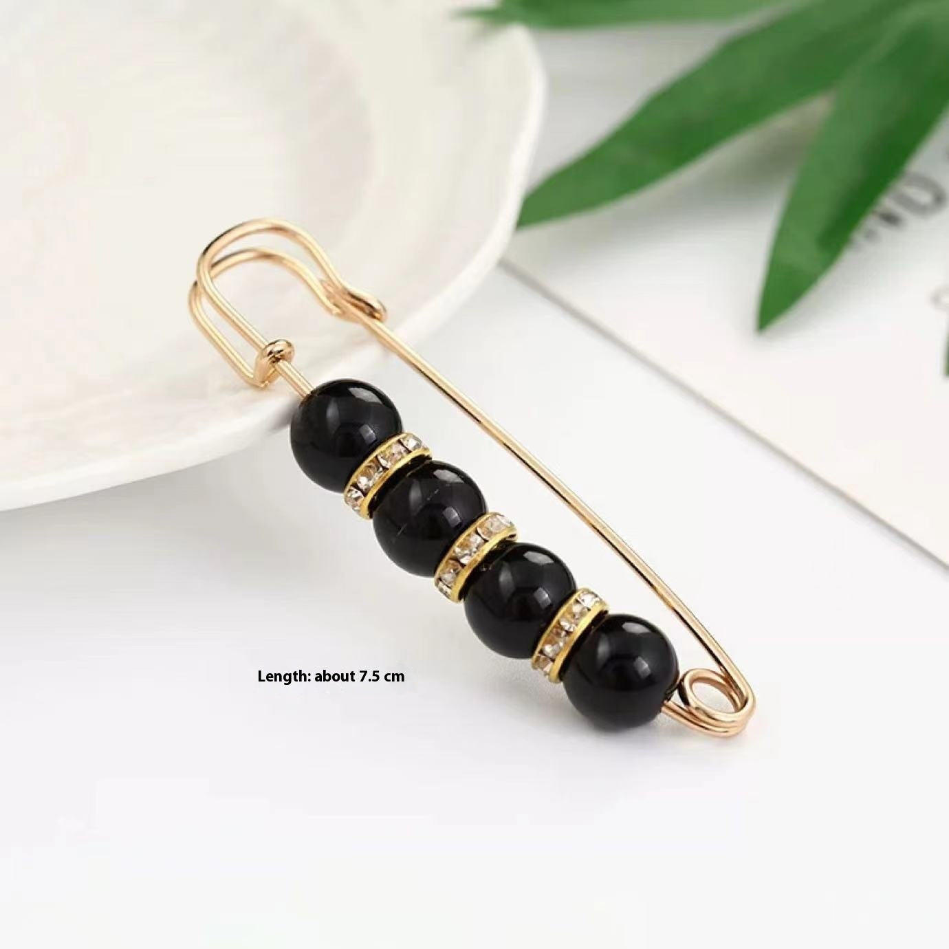 Fixed Waist Women's Pants Brooch Accessory