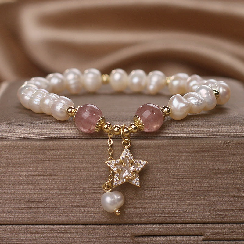Pulsera de perlas naturales de agua dulce: lujo asequible y a la moda