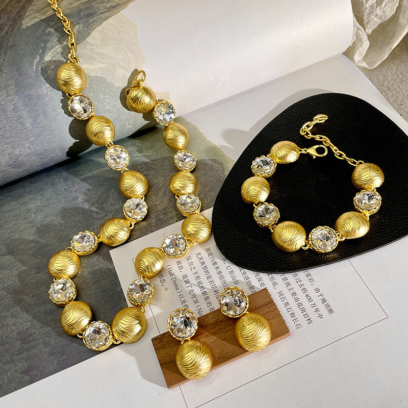 Damen Leichte Luxus Elegante Goldkette Mittelalterliche Schlüsselbeinkette