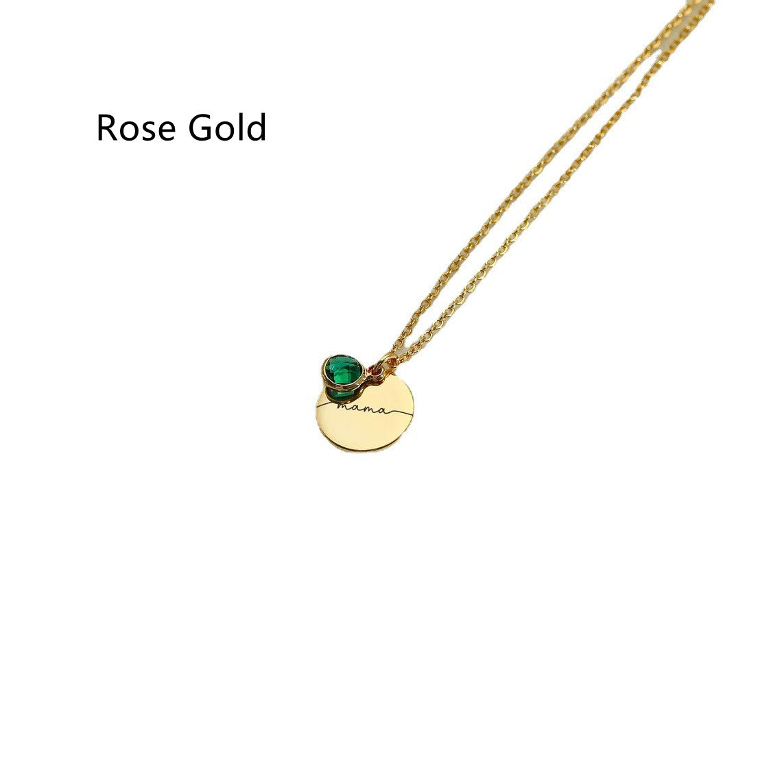 Personalized Laser Alphabet Name Pendant Necklace