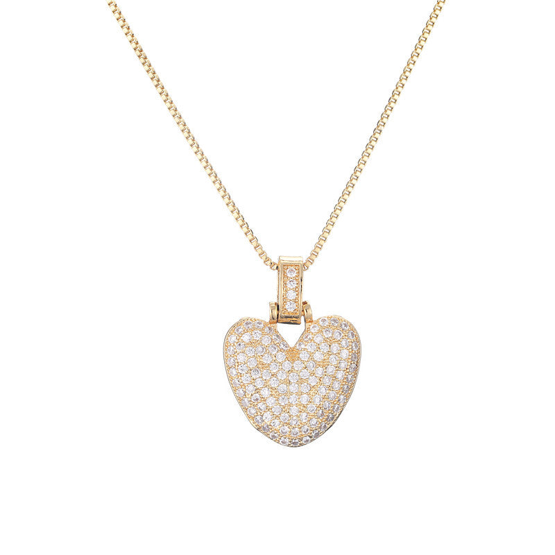 Schlüsselbeinkette Kupfer Mikro-intarsierte Zirkon 26 Buchstaben-Anhänger-Halskette für Frauen Geburtstag Schmuck Geschenke