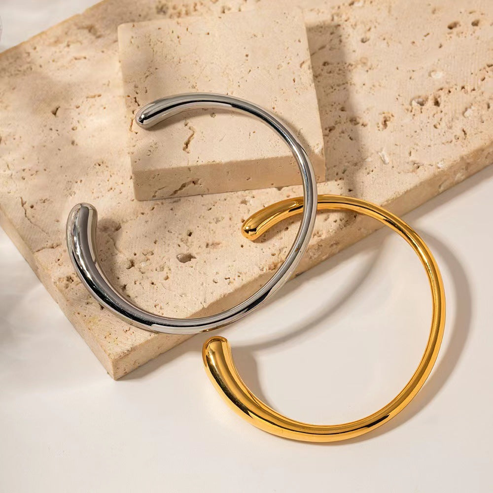 Farbiges Zirkonium-Vollbrillant-Armband aus Edelstahlguss