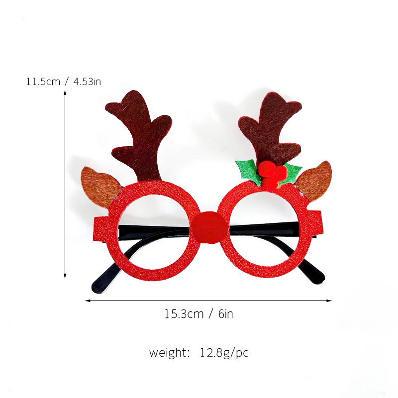 Weihnachtliche kreative Partybrille zum Verkleiden
