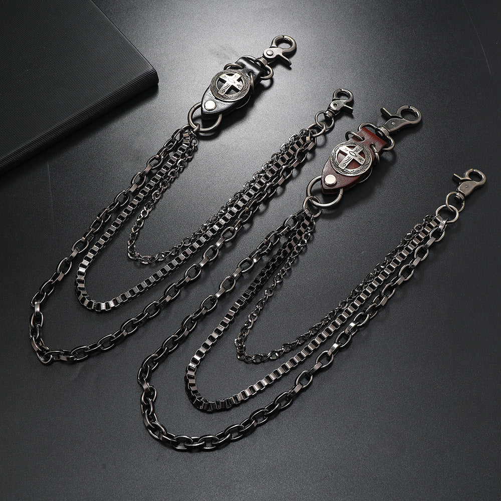 Cadena vaquera de metal punk para cintura