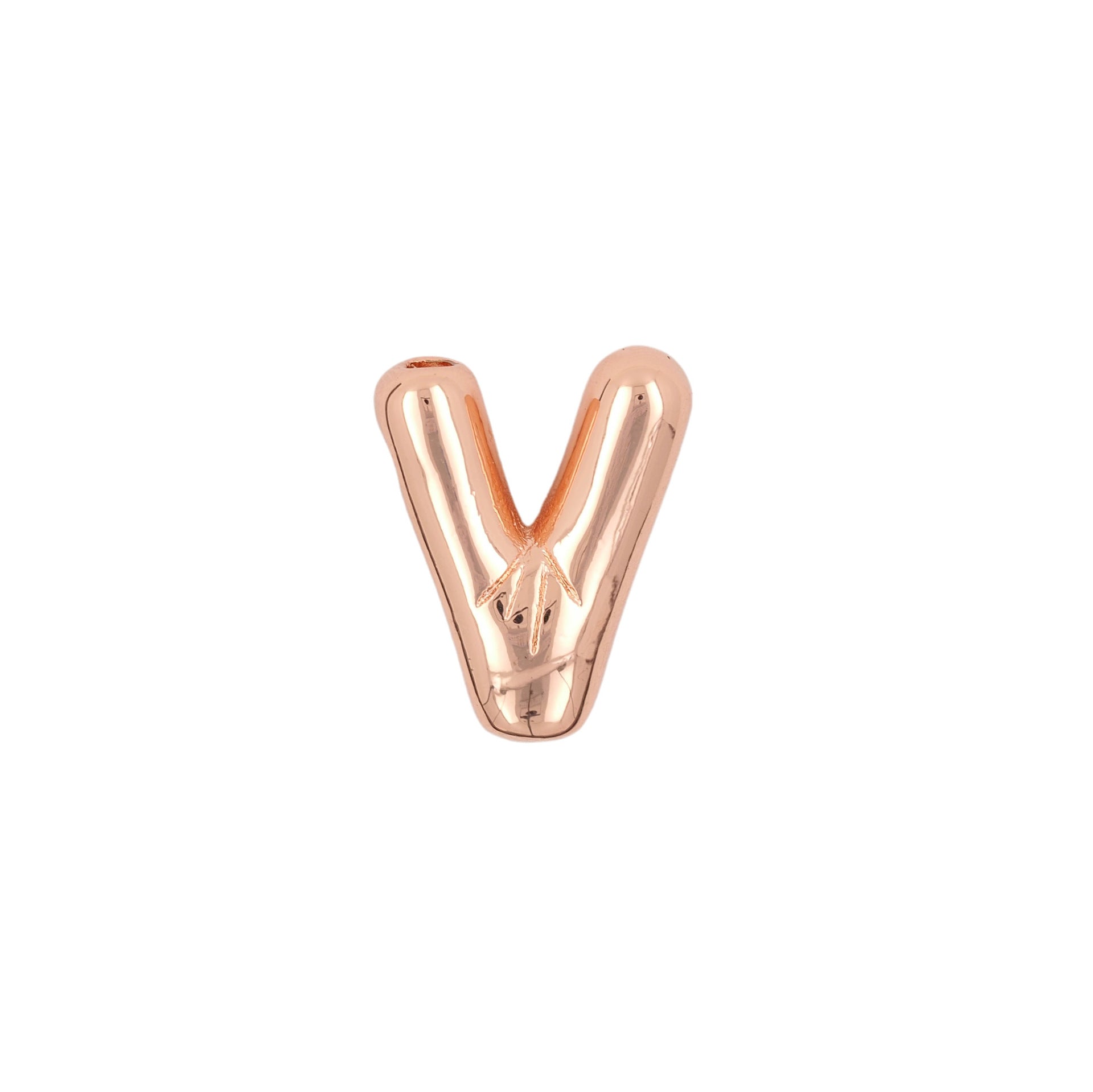 Glossy Letters Copper Pendant Necklace