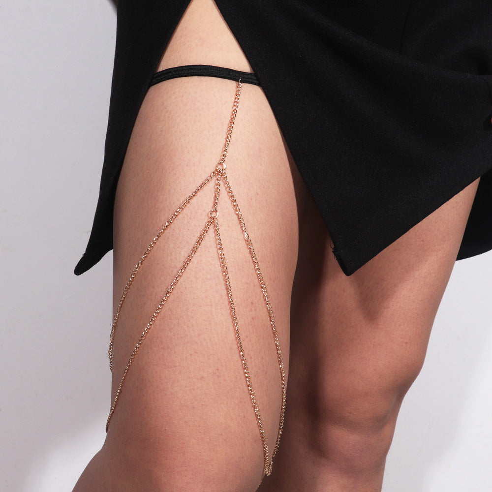 Damen-Boho-Mode mehrlagige Kette schlicht