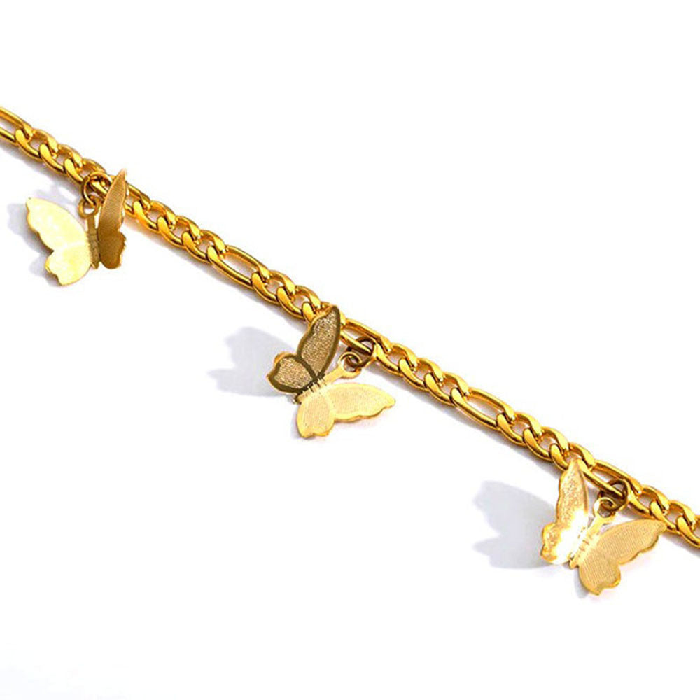 Tobillera Sencilla con Colgante de Mariposa