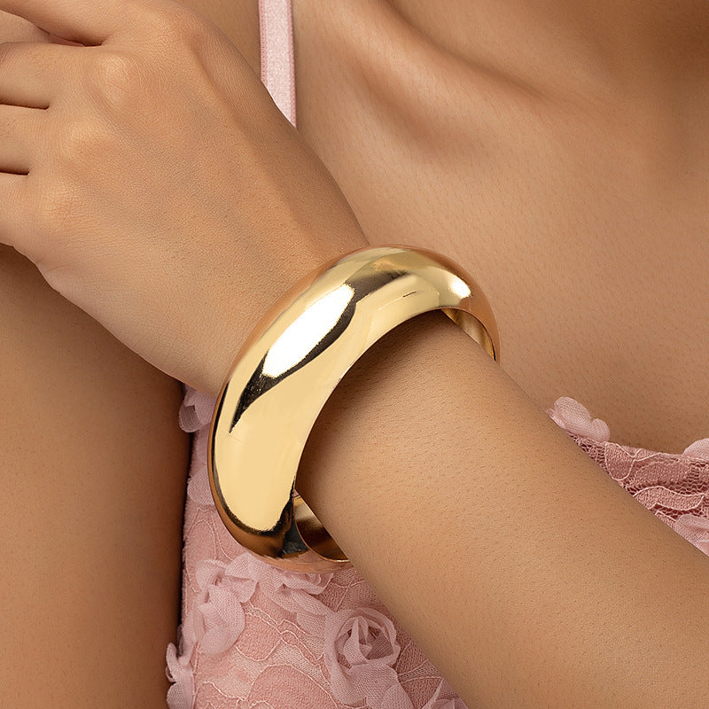 Pulsera de anillo con temperamento sencillo de estilo frío