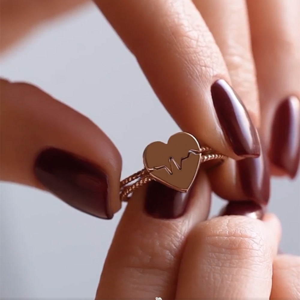 Vielseitiger Fashion-Ring für Liebespaare zum Zusammenfügen