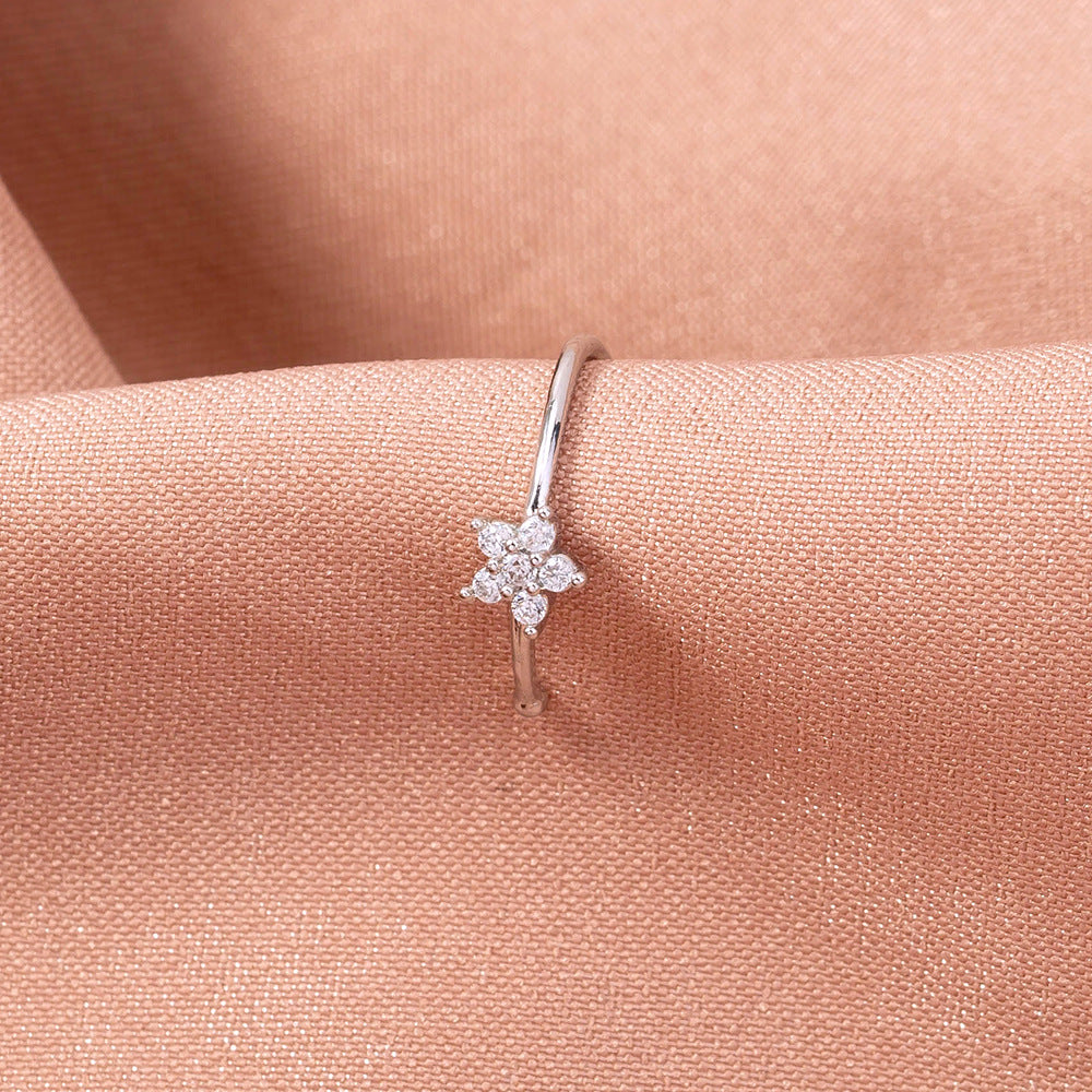 Joyas de moda de piercing para la nariz con forma de estrella para un nicho
