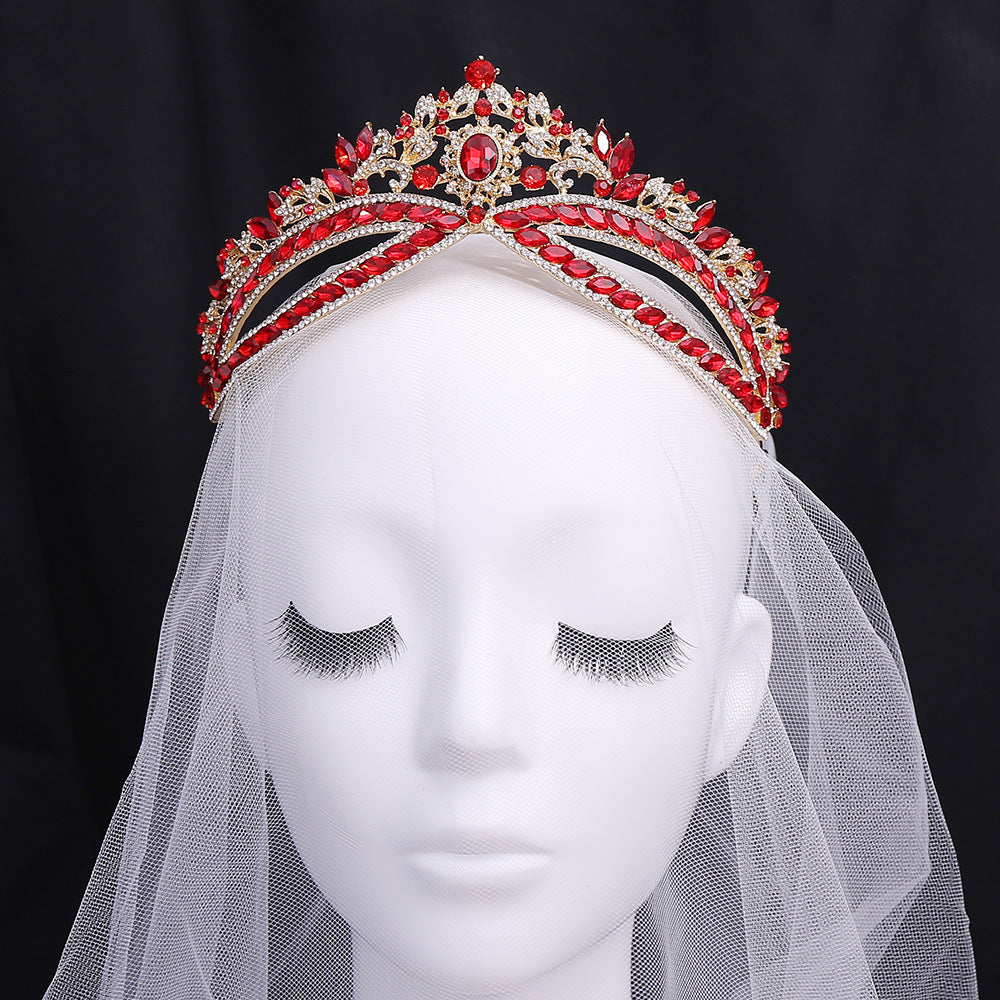 Brautkrone Haarschmuck Braut Strass Hochzeit Stil Krone Accessoires