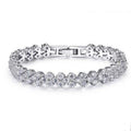 Pulsera de cristal para mujer, chapada en oro, plata y oro rosa, pulsera de terapia magnética, joyería de salud