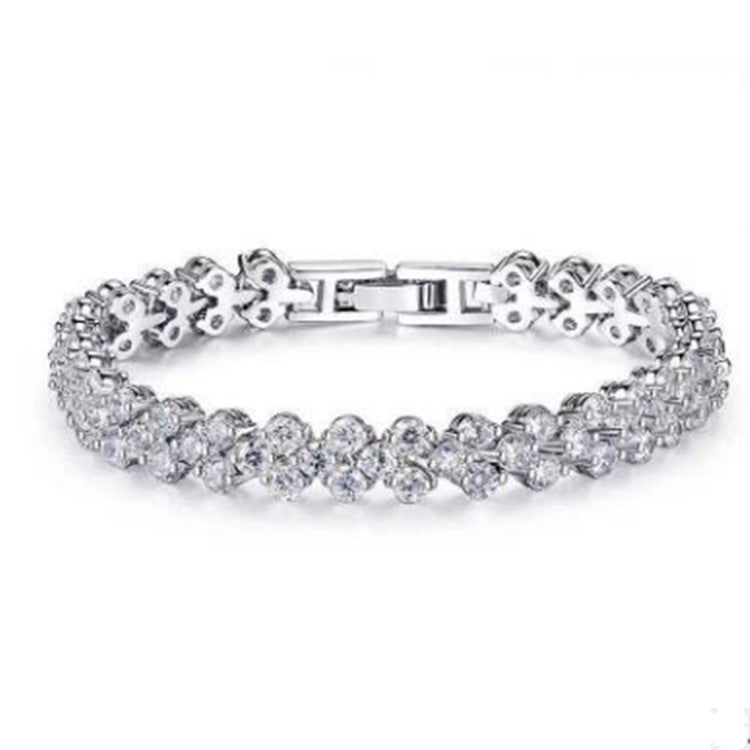 Pulsera de cristal para mujer, chapada en oro, plata y oro rosa, pulsera de terapia magnética, joyería de salud