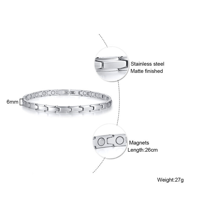 Titanium Steel Women's Magnetic Bracelet Anklet
