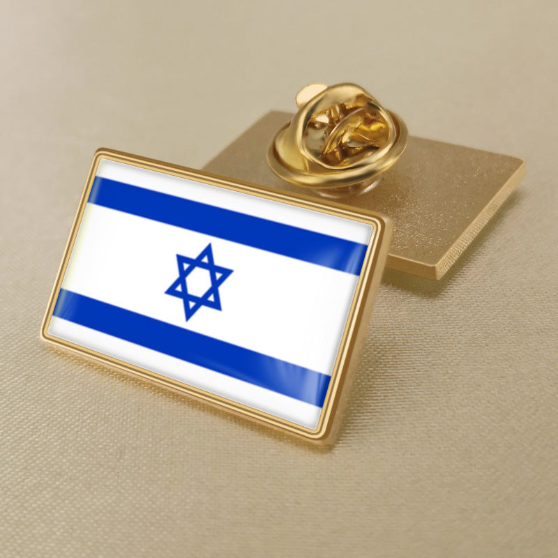 Kristallkleber Gold M Abzeichen Brosche