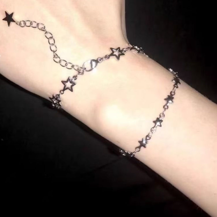 Star Chain Y2g Hot Girl Stainless Steel Fashionable Twin Bracelet Niche