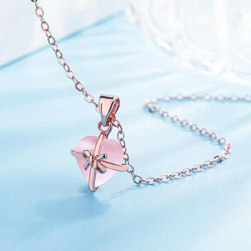 Anhänger aus Natur-Edelstein, Rosen-Anhänger