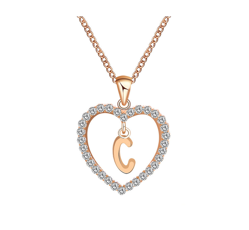 Romantic Love Pendant Necklace For Girls
