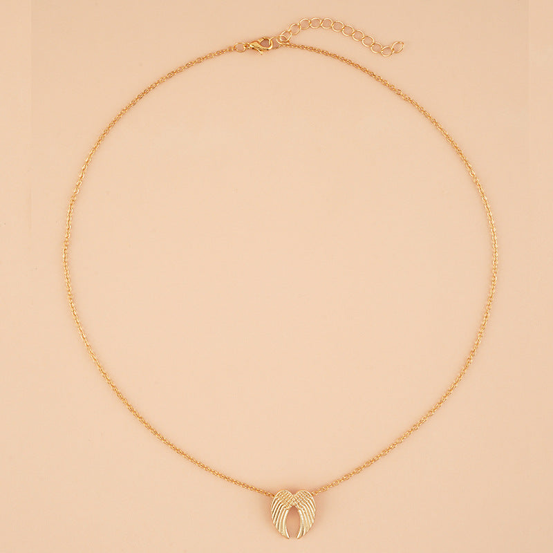 Heavenly Angel Wings Necklace Fashion Gold Silver Wing Pendant Clavicle Chain Necklaces For Women